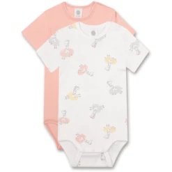 Sanetta Bodysuit Twin Pack Giraffe Off White /pink 9 Sanetta Bodysuit Twin Pack Giraffe Off White /pink -Kleintje Luxe sanetta bodysuit twin pack giraffe off white pink a393192 4