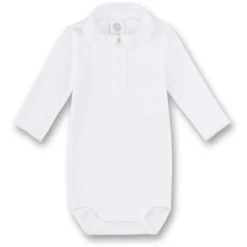 Sanetta Lichaam 1/1 Arm Met Kraag Wit -Kleintje Luxe sanetta lichaam 1 1 arm met kraag wit a280422 1