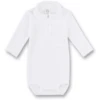 Sanetta Lichaam 1/1 Arm Met Kraag Wit