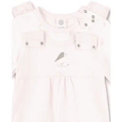 Sanetta Overall Set Lichtroze -Kleintje Luxe sanetta overall set lichtroze a308920 2