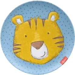 Sigikid ® Melamine Bord Tiger Blauw -Kleintje Luxe sigikid melamine bord tiger blauw a313175 2