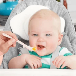 SkipHop Borstlepelset, Grijs/koraal -Kleintje Luxe skiphop borstlepelset grijs koraal a352111 4