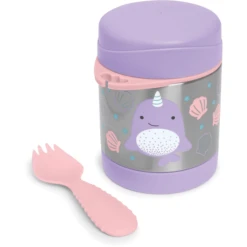 SkipHop Keep Warm Box, Dierentuin - Narwal Gemaakt Van Roestvrij Staal -Kleintje Luxe skiphop keep warm box dierentuin narwal gemaakt van roestvrij staal a346892 3