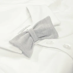 Staccato Bodysuit Met Strikje Van White -Kleintje Luxe staccato bodysuit met strikje van white a416069 1