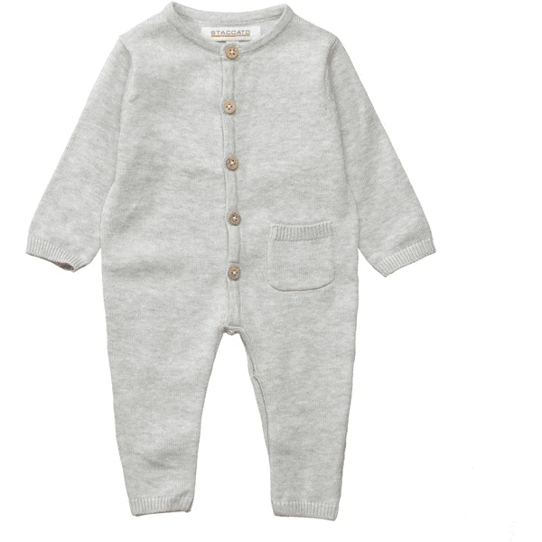 Staccato Gebreide Overall Stone Melange 1 Staccato Gebreide Overall Stone Melange