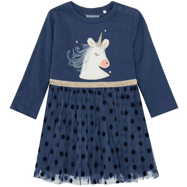 STACCATO Girls Zachte Jurk Marine 3 STACCATO Girls Zachte Jurk Marine - Afbeelding 3