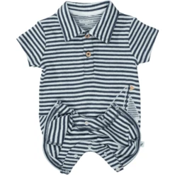 STACCATO Overall Marineblauw Gemêleerd Gestreept -Kleintje Luxe staccato overall marineblauw gemeleerd gestreept a407204 4