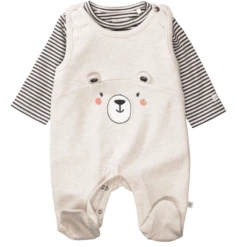 Staccato Romper+shirt Beige Gemêleerd 9 Staccato Romper+shirt Beige Gemêleerd -Kleintje Luxe staccato rompershirt beige gemeleerd a368401 4