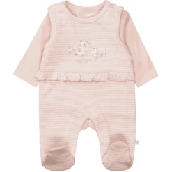 STACCATO Romper+shirt Blush Gestreept
