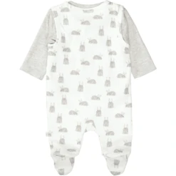 Staccato Romper+shirt Cream White Gedessineerd -Kleintje Luxe staccato rompershirt cream white gedessineerd a406870 2