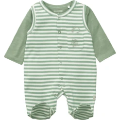 STACCATO Romper+shirt Den Green Gestreept -Kleintje Luxe staccato rompershirt den green gestreept a413111 4