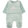 STACCATO Romper+shirt Licht Mint Gestreept