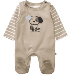 STACCATO Romper+shirt Taupe -Kleintje Luxe staccato rompershirt taupe a361842 1