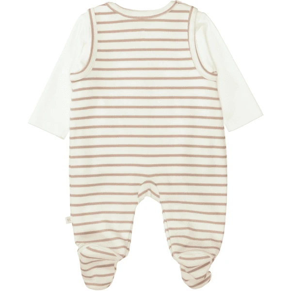 Staccato Romper+shirt Warm White Gestreept 3 Staccato Romper+shirt Warm White Gestreept - Afbeelding 3