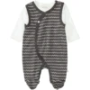 STACCATO Romper+shirt Washed Antraciet Gedessineerd