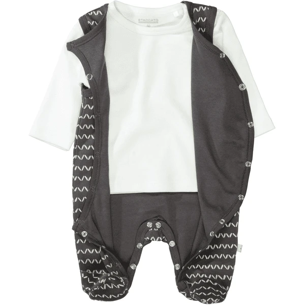 STACCATO Romper+shirt Washed Antraciet Gedessineerd 3 STACCATO Romper+shirt Washed Antraciet Gedessineerd - Afbeelding 3
