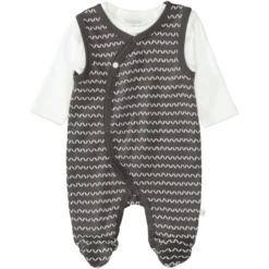 STACCATO Romper+shirt Washed Antraciet Gedessineerd