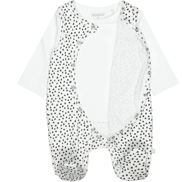 STACCATO Romper+shirt White Gedessineerd 2 STACCATO Romper+shirt White Gedessineerd - Afbeelding 2