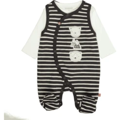STACCATO Romper+shirt Zacht Antraciet Gestreept 8 STACCATO Romper+shirt Zacht Antraciet Gestreept -Kleintje Luxe staccato rompershirt zacht antraciet gestreept a318704 3