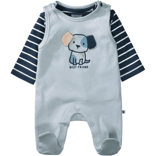 STACCATO Romper+shirt Zacht Blauw 1 STACCATO Romper+shirt Zacht Blauw