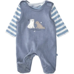Staccato Romper+shirt Zeeblauw -Kleintje Luxe staccato rompershirt zeeblauw a387206 2