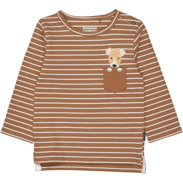 STACCATO Shirt Camel Gestreept 3 STACCATO Shirt Camel Gestreept - Afbeelding 3