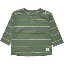 Staccato Shirt Light Kaki Gestreept -Kleintje Luxe staccato shirt light kaki gestreept a406900 2