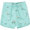 Staccato Shorts Water Blauw Gedessineerd