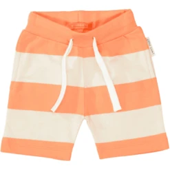 Staccato Sweatbermudas Orange Gestreept -Kleintje Luxe staccato sweatbermudas orange gestreept a413215 3