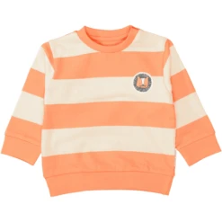 Staccato Sweatshirt Orange Gestreept -Kleintje Luxe staccato sweatshirt orange gestreept a413206 3
