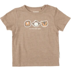 Staccato T-shirt Toffee Gestructureerd -Kleintje Luxe staccato t shirt toffee gestructureerd a413130 3