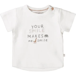 Staccato T-shirt Warm White Gestructureerd -Kleintje Luxe staccato t shirt warm white gestructureerd a415611 2