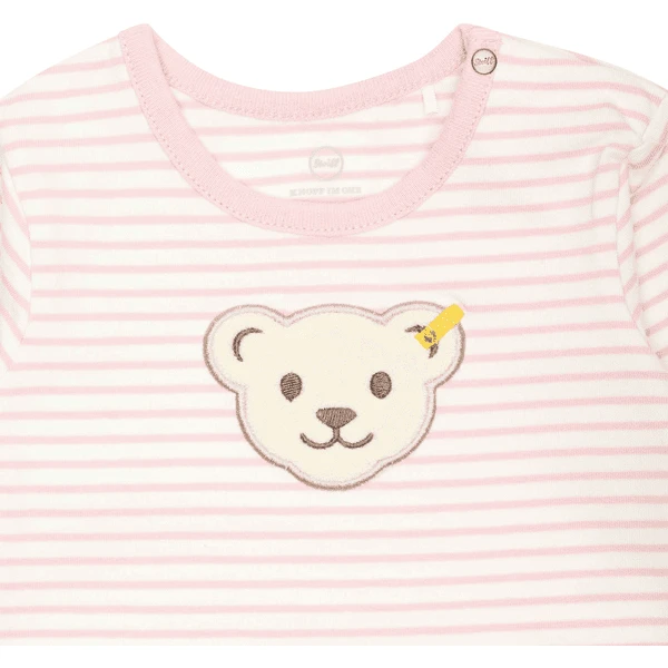 Steiff Romper Met Lange Mouwen Silver Roze 3 Steiff Romper Met Lange Mouwen Silver Roze - Afbeelding 3