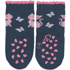 Sterntaler ABS Kruipsokken Dubbelpak Kat/hart Marine -Kleintje Luxe sterntaler abs kruipsokken dubbelpak kat hart marine a409139 4