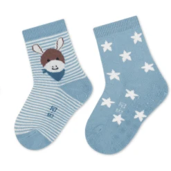 Sterntaler ABS Sokken Dubbelpak Emmi Lichtblauw -Kleintje Luxe sterntaler abs sokken dubbelpak emmi lichtblauw a409187 3