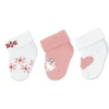 Sterntaler First Baby Socks 3-Pack Flowers White
