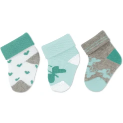 Sterntaler First Baby Socks 3-Pack Hearts White -Kleintje Luxe sterntaler first baby socks 3 pack hearts white a409337 4