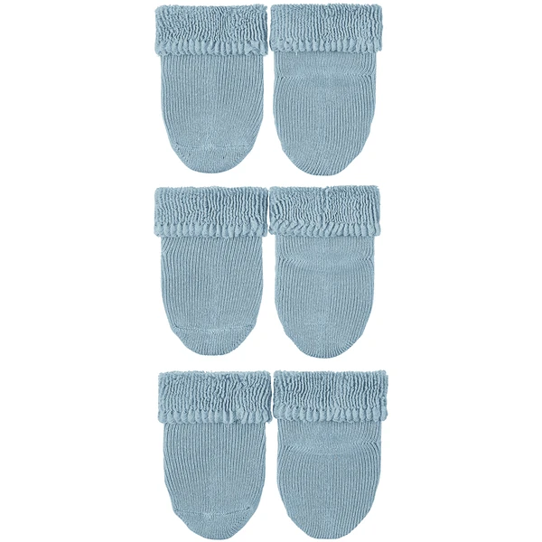 Sterntaler First Baby Socks 3-Pack Light Blue 2 Sterntaler First Baby Socks 3-Pack Light Blue - Afbeelding 2