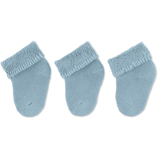 Sterntaler First Baby Socks 3-Pack Light Blue 1 Sterntaler First Baby Socks 3-Pack Light Blue
