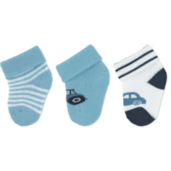 Sterntaler First Baby Socks 3-Pack Vehicles Sky Blue -Kleintje Luxe sterntaler first baby socks 3 pack vehicles sky blue a409330 4