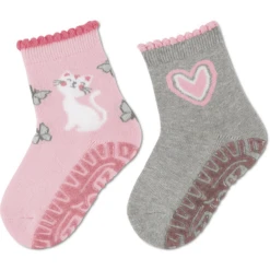 Sterntaler Glitter Flitzer AIR Twin Pack Kat/Hart Roze -Kleintje Luxe sterntaler glitter flitzer air twin pack kat hart roze a409167 3