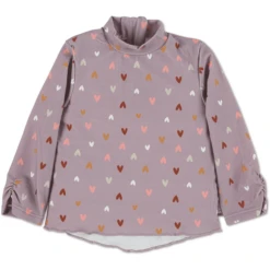 Sterntaler Lange Mouw Zwemshirt Hartje Paars