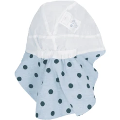 Sterntaler Peaked Cap Met Nekbeschermer Stippen Hemelsblauw -Kleintje Luxe sterntaler peaked cap met nekbeschermer stippen hemelsblauw a408255 4