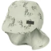 Sterntaler Peaked Cap Met Nekbeschermer Zebra Medium Groen