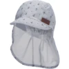Sterntaler Peaked Cap Met Nekbescherming Anker Rookgrijs