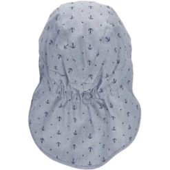 Sterntaler Peaked Cap Met Nekbescherming Anker Rookgrijs -Kleintje Luxe sterntaler peaked cap met nekbescherming anker rookgrijs a408638 3