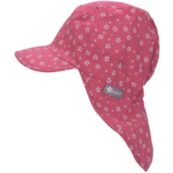 Sterntaler Peaked Cap Met Nekbescherming Bloemen Roze -Kleintje Luxe sterntaler peaked cap met nekbescherming bloemen roze a402320 1