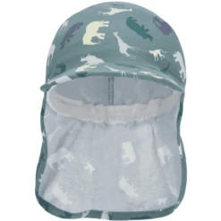 Sterntaler Peaked Cap Met Nekbescherming Safari Donkergroen -Kleintje Luxe sterntaler peaked cap met nekbescherming safari donkergroen a408611 3