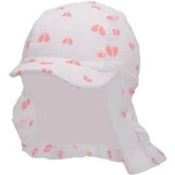 Sterntaler Peaked Cap Neck Guard Harten Ecru