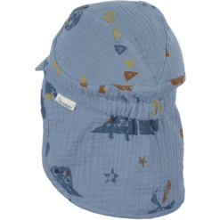 Sterntaler Piekmuts Met Nekbescherming Dinosaurus Lichtblauw -Kleintje Luxe sterntaler piekmuts met nekbescherming dinosaurus lichtblauw a408603 2